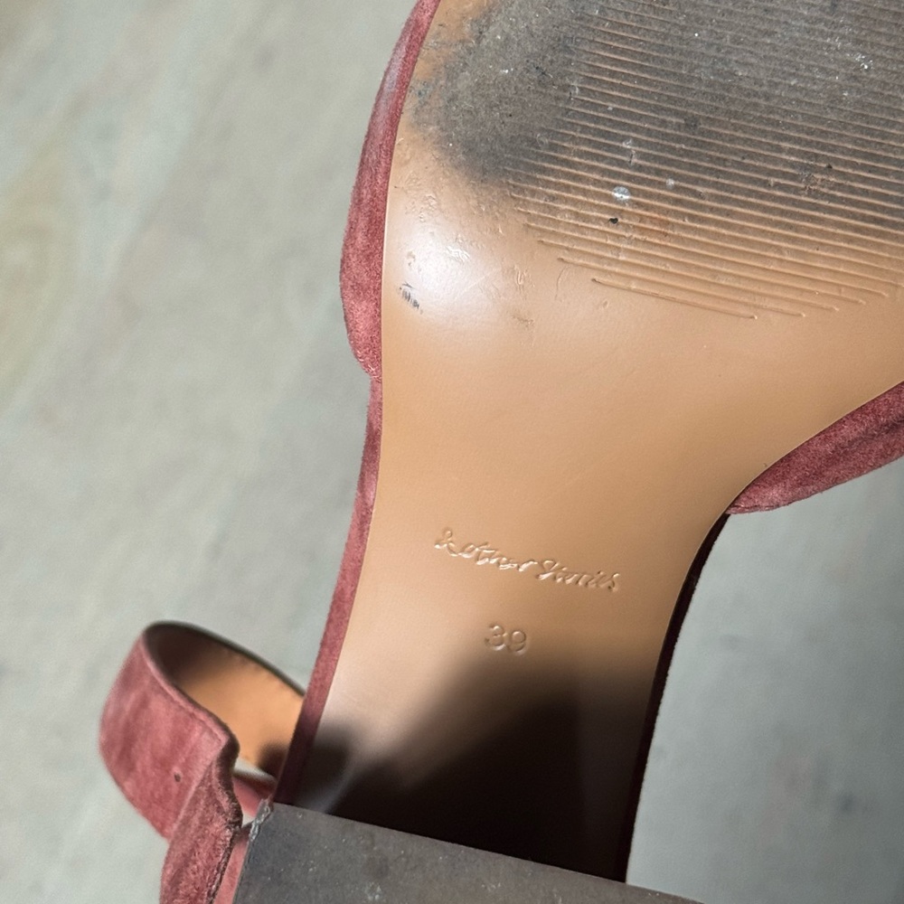 And Other Stories Suede Rust Ankle Strap Block Heel. Size 39 EU - Picture 7 of 12